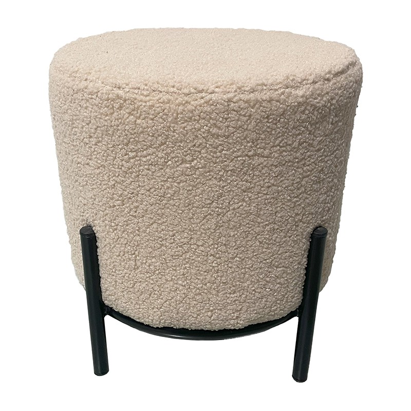 Sherpa pouf ottoman