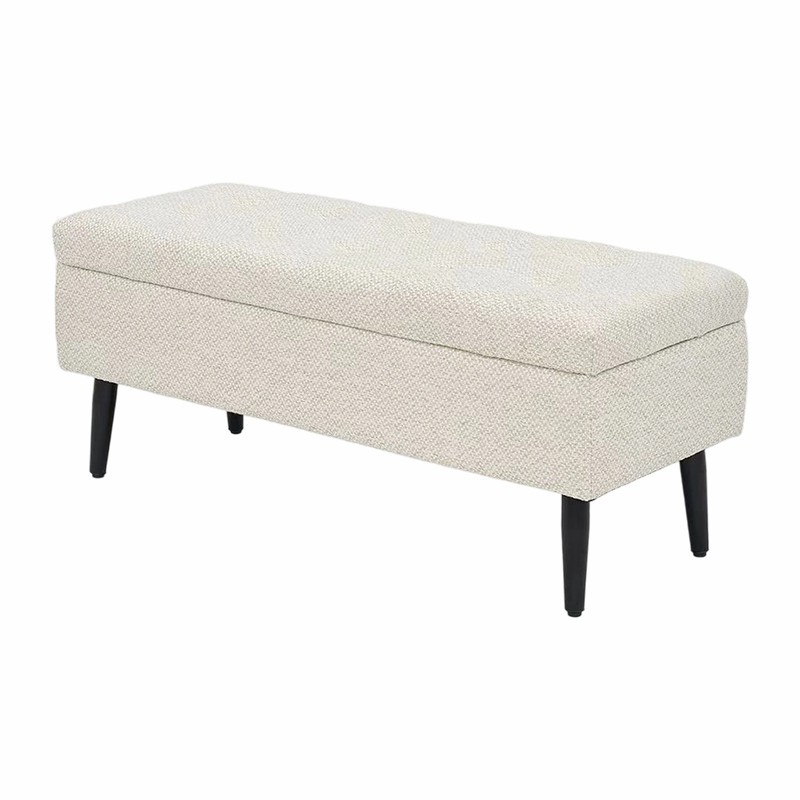 white storage bench